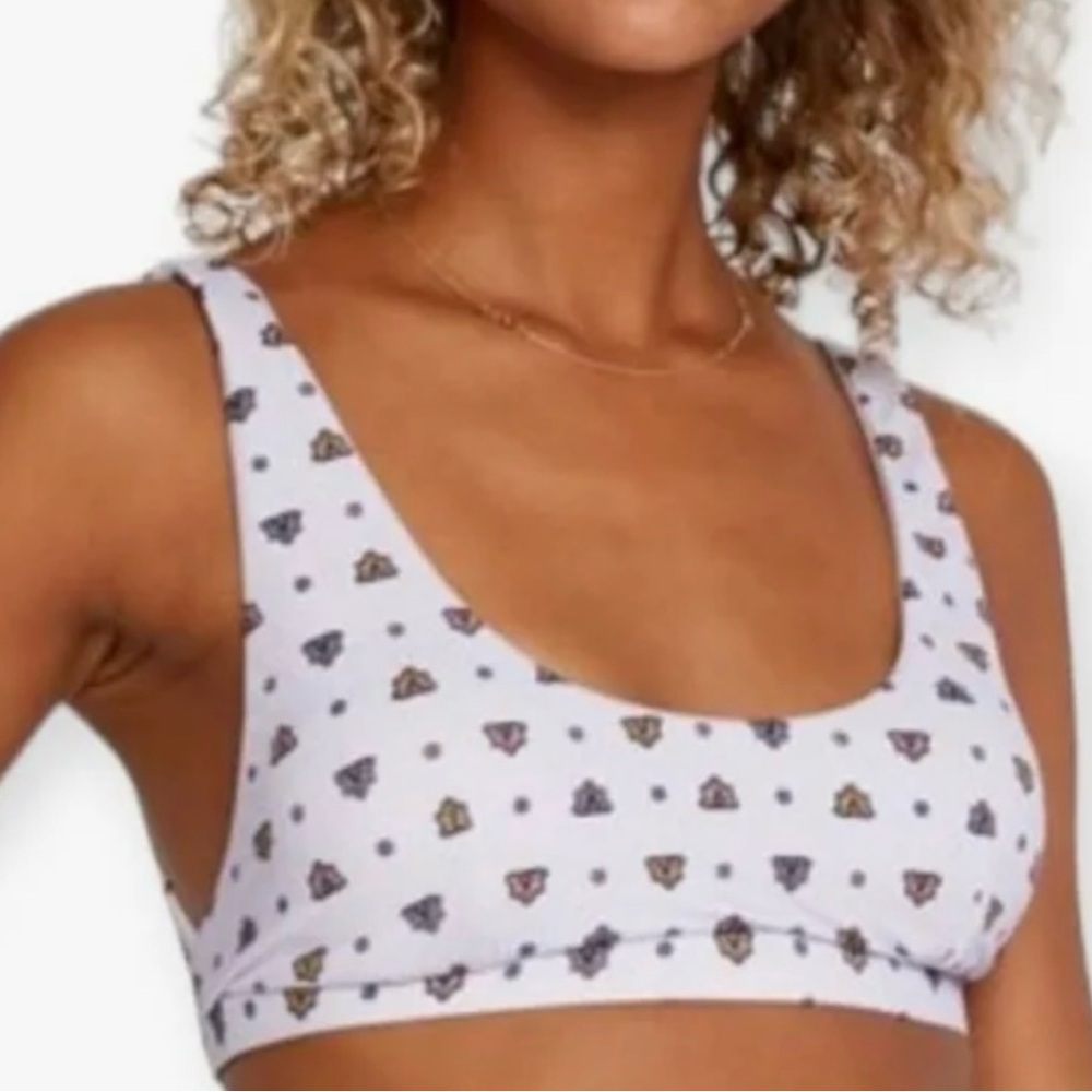 NWT RVCA Foulard Bralette Bikini Top